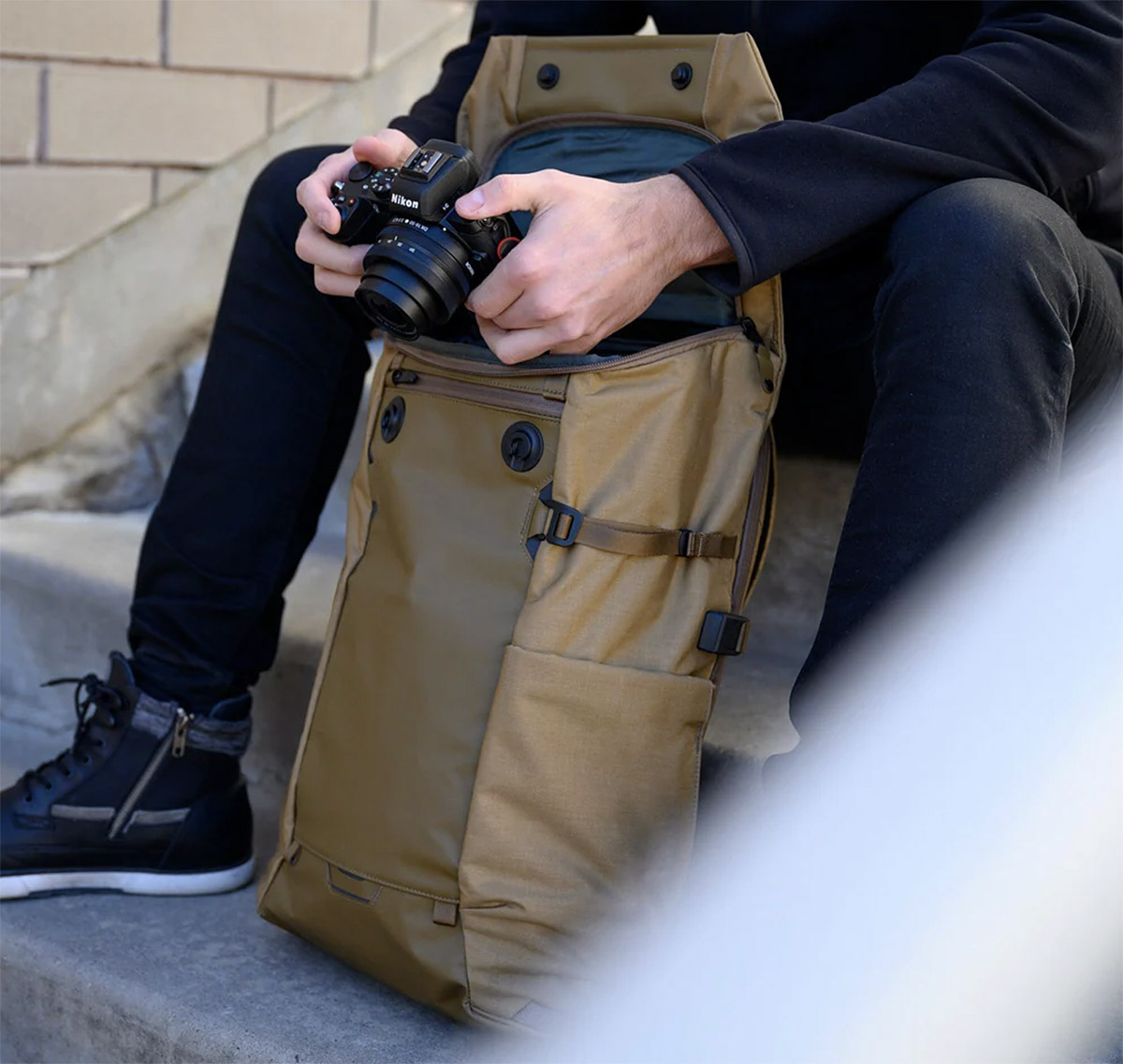 The errant outlet backpack