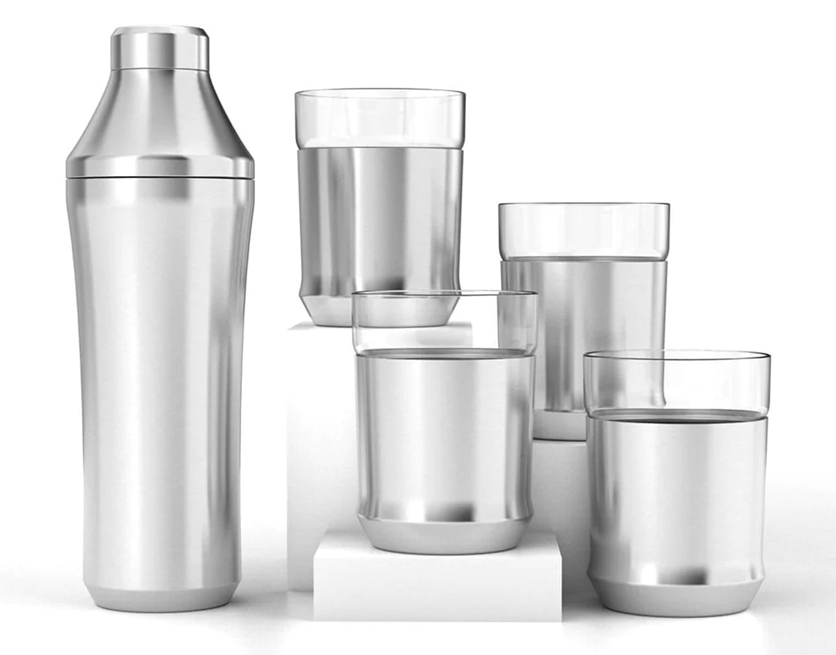 Elevated Craft Hybrid Cocktail Shaker in Gunmetal Black