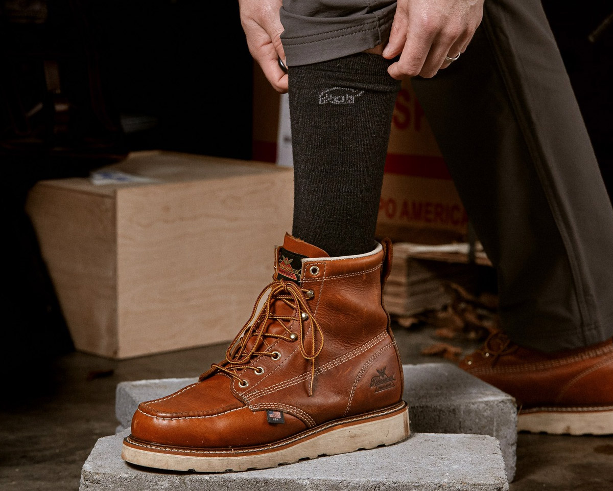 Camel City Mill's Merino Wool Socks Help Prevent Sweaty Boot Feet